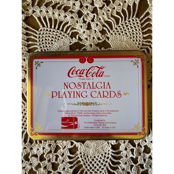 Christmas COCA COLA SANTA TIN - 1994 - NO Cards - Tin ONLY - 5 3/4" x 4 1/2" - Picture 6 of 9